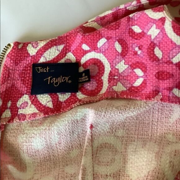 Just Taylor Pinks and White Dress - Picture 3 of 4